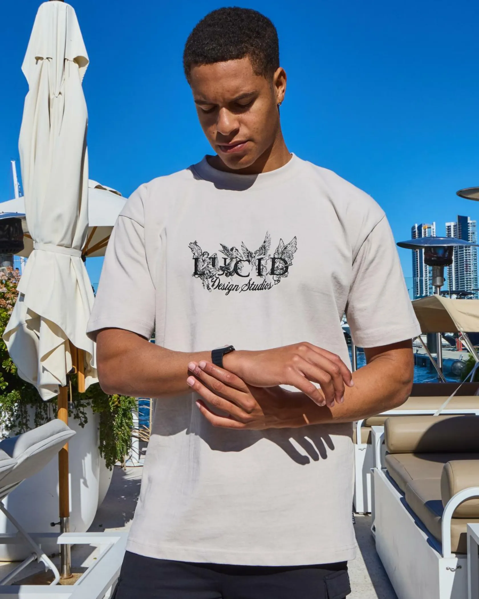 Lucid Ascension T-Shirt Stone Clearance