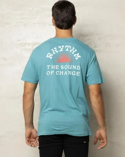 Rhythm Awake T-Shirt Mineral Blue