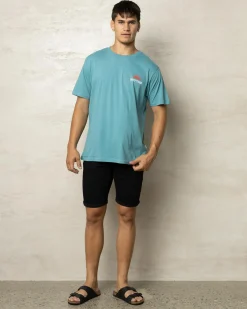 Rhythm Awake T-Shirt Mineral Blue