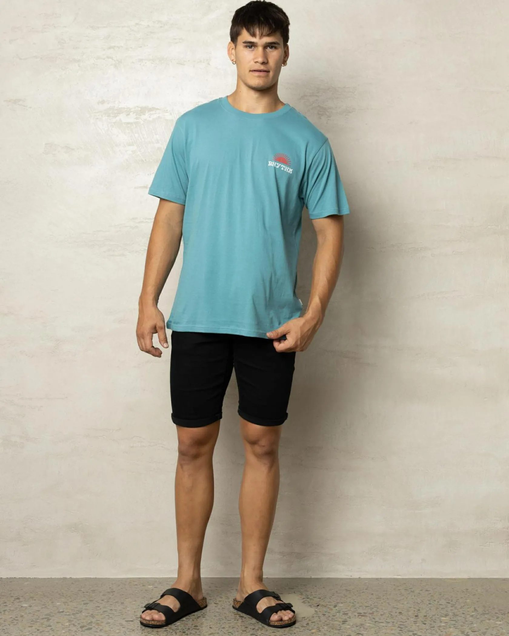 Rhythm Awake T-Shirt Mineral Blue