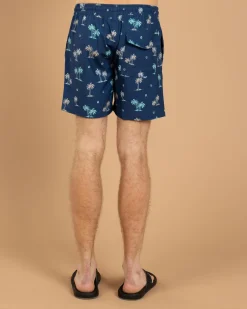 Jacks Azure Elastic Waist Board Shorts Navy Sale