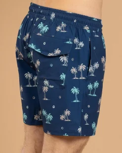 Jacks Azure Elastic Waist Board Shorts Navy Sale