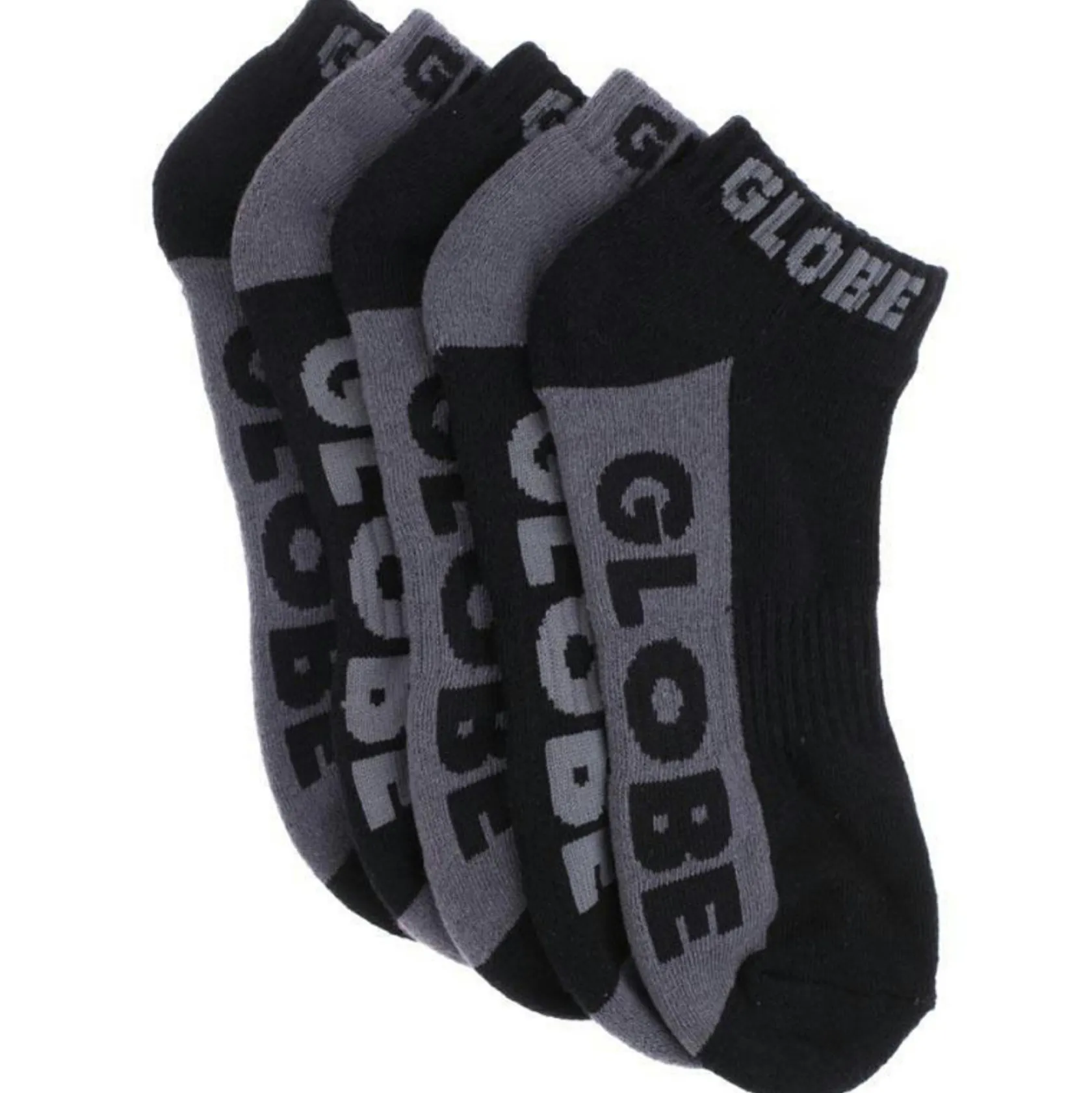 Globe Back 2 Skool Ankle Socks 5 Pack Assorted