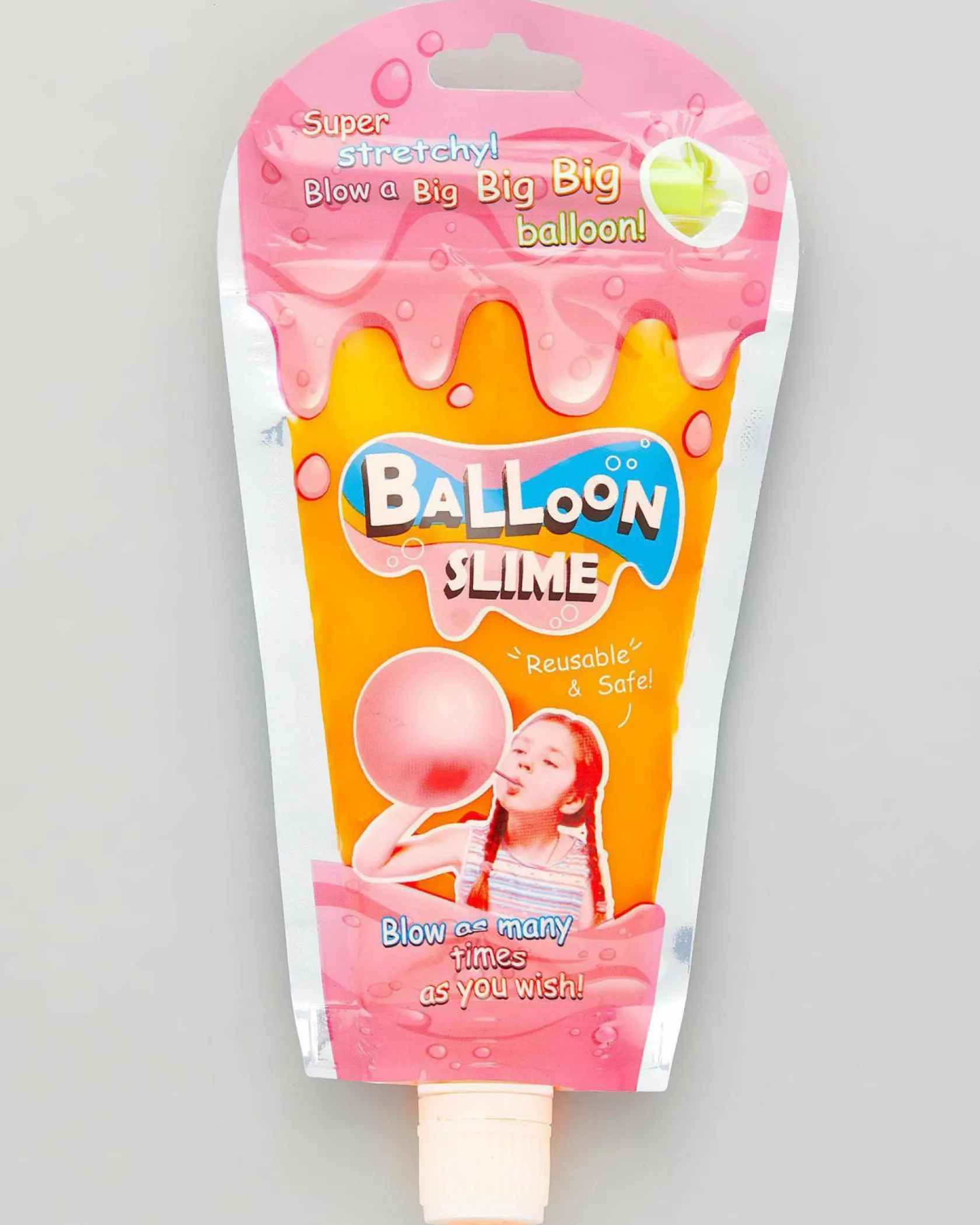 Get It Now Balloon Straw Slime Orange Discount
