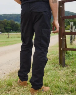 Jacks Banished Cargo Pants Washed Black Clearance
