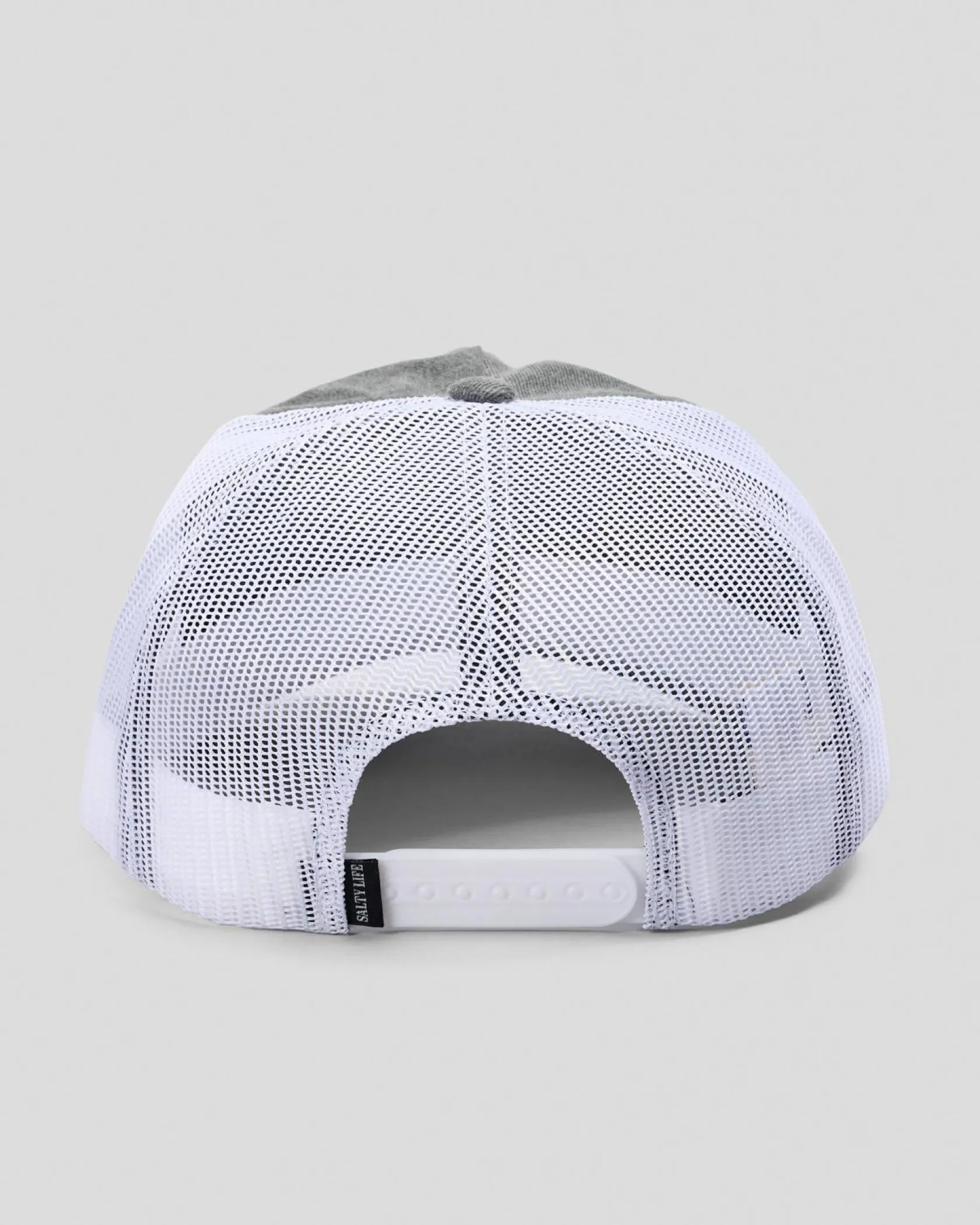 Salty Life Barnacle Trucker Cap Washed Black Denim Hot