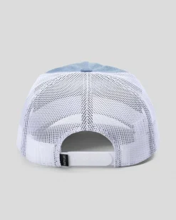 Salty Life Barnacle Trucker Cap Washed Blue Denim Discount