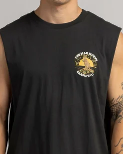 The Mad Hueys Barsupials Muscle Tank Vintage Black