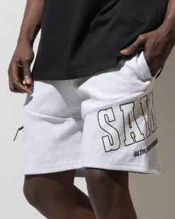 St. Goliath Baseline Shorts Grey Marle Clearance