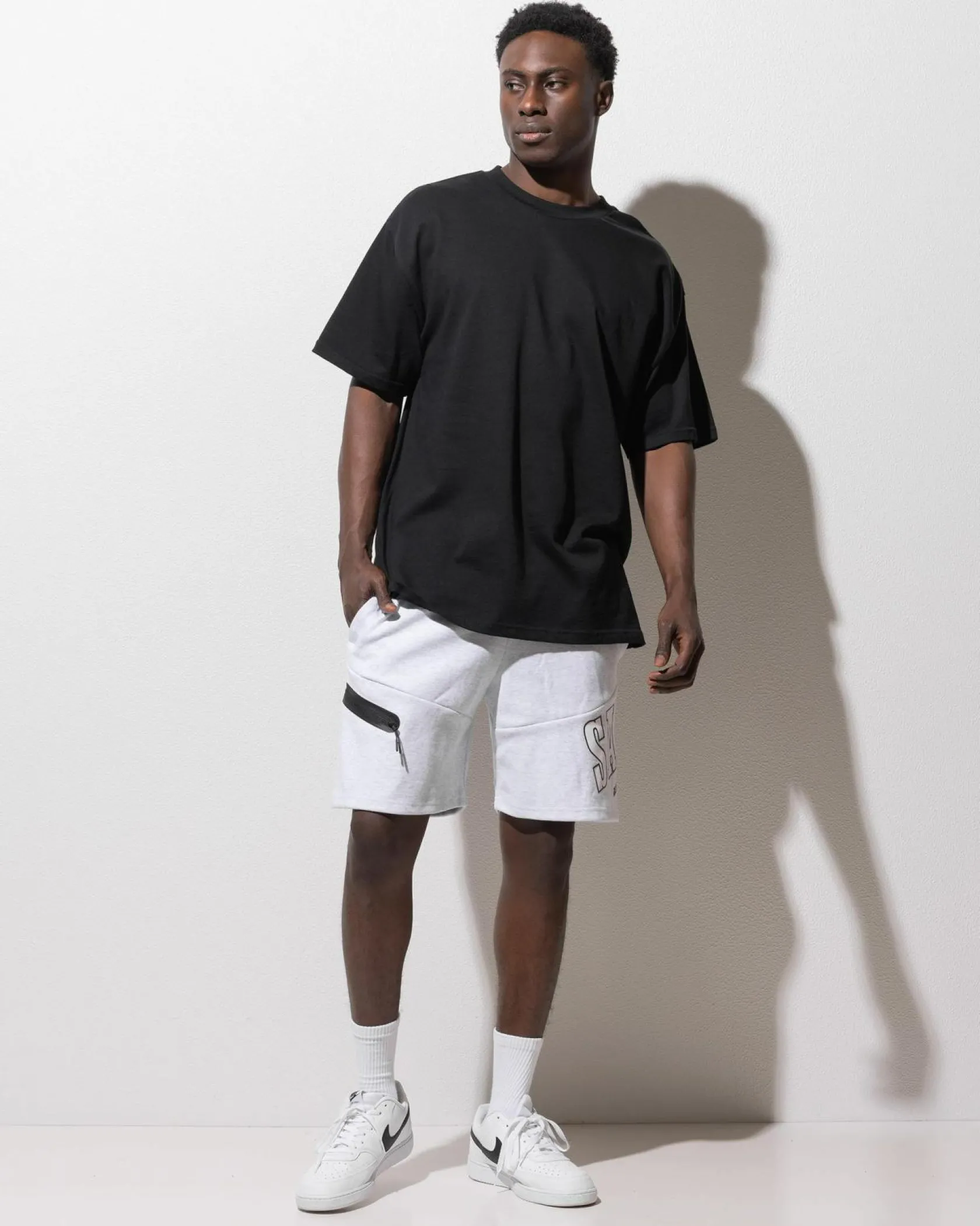 St. Goliath Baseline Shorts Grey Marle Clearance