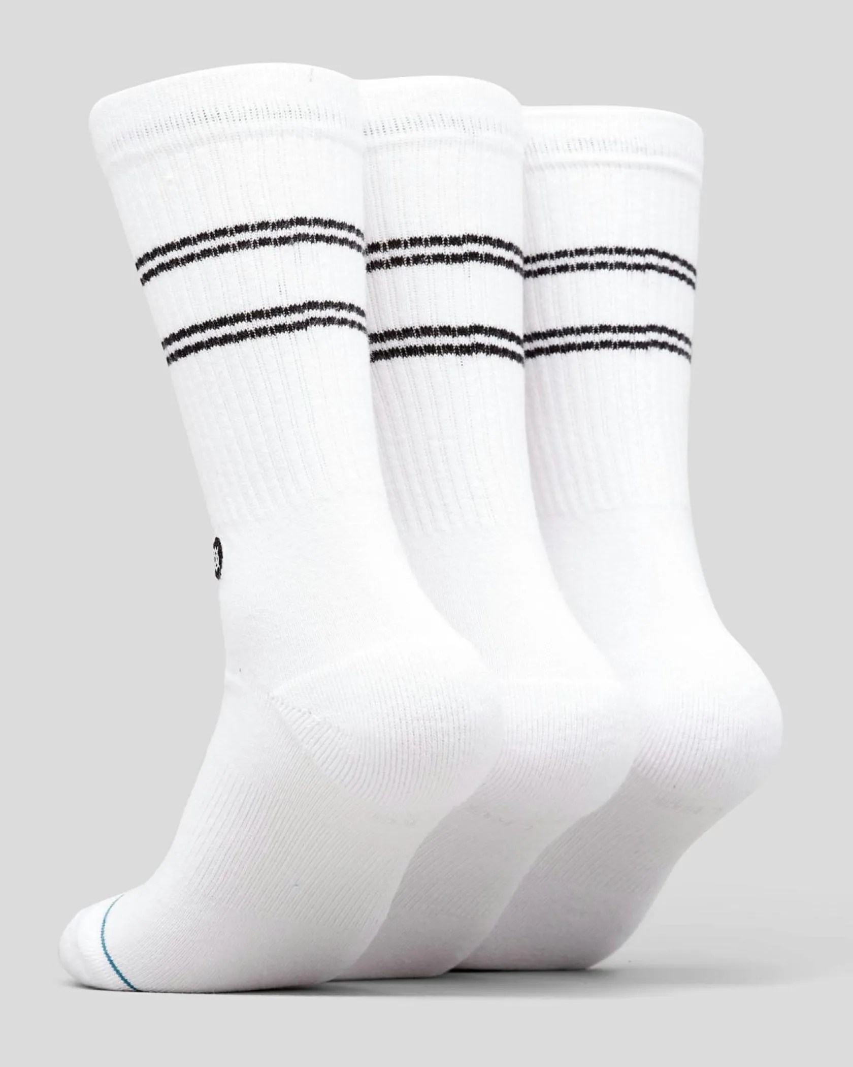 Stance Basic Crew Socks 3 Pack White New