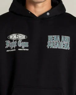 Nena & Pasadena Battle Box Fit Hoodie Jet Black Best