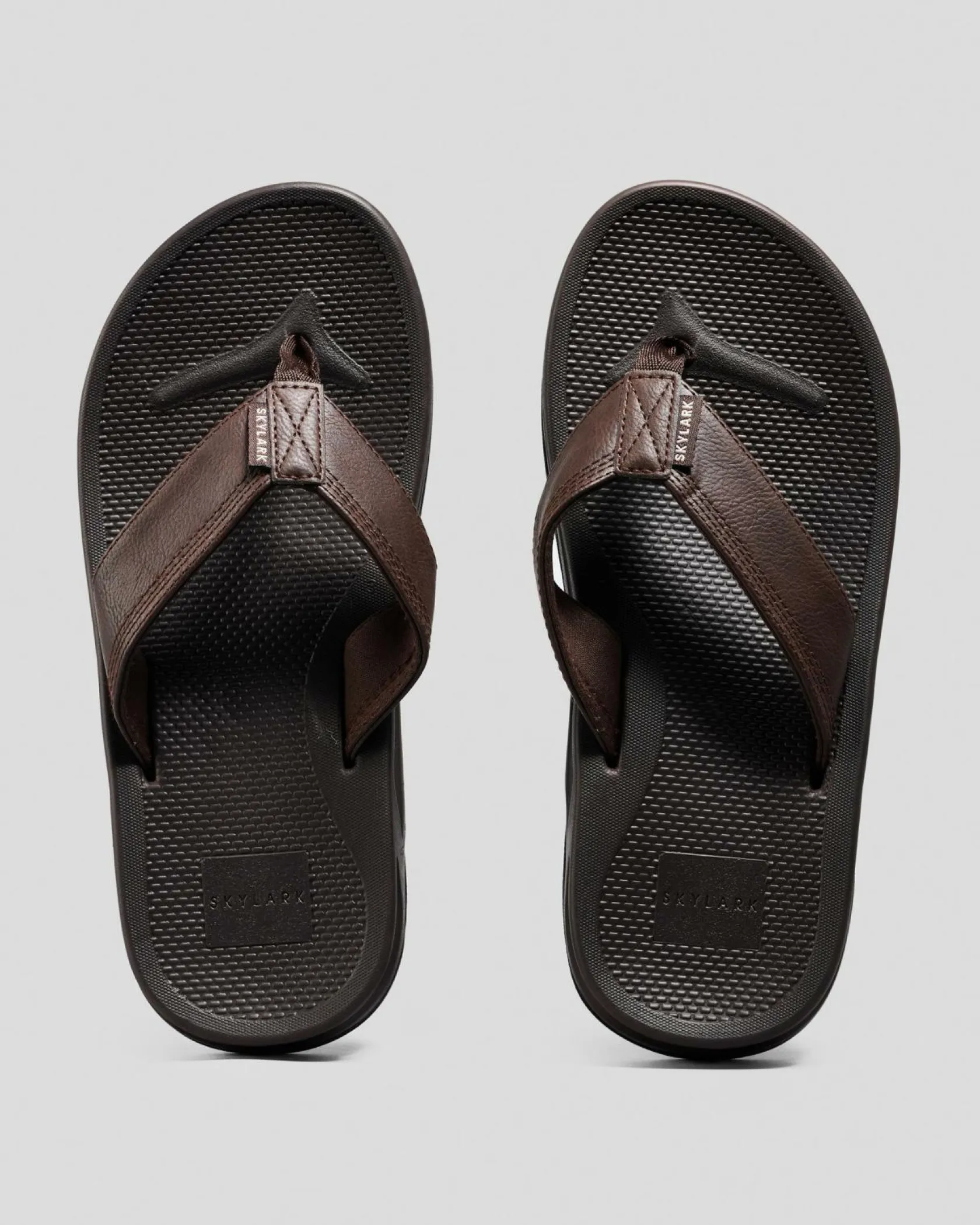Skylark Bayside Thongs Brown New