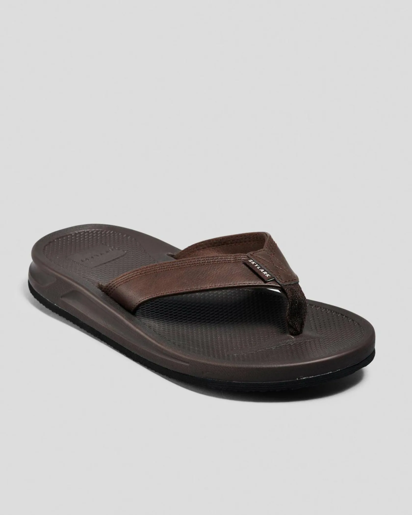 Skylark Bayside Thongs Brown New