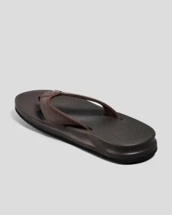 Skylark Bayside Thongs Brown New