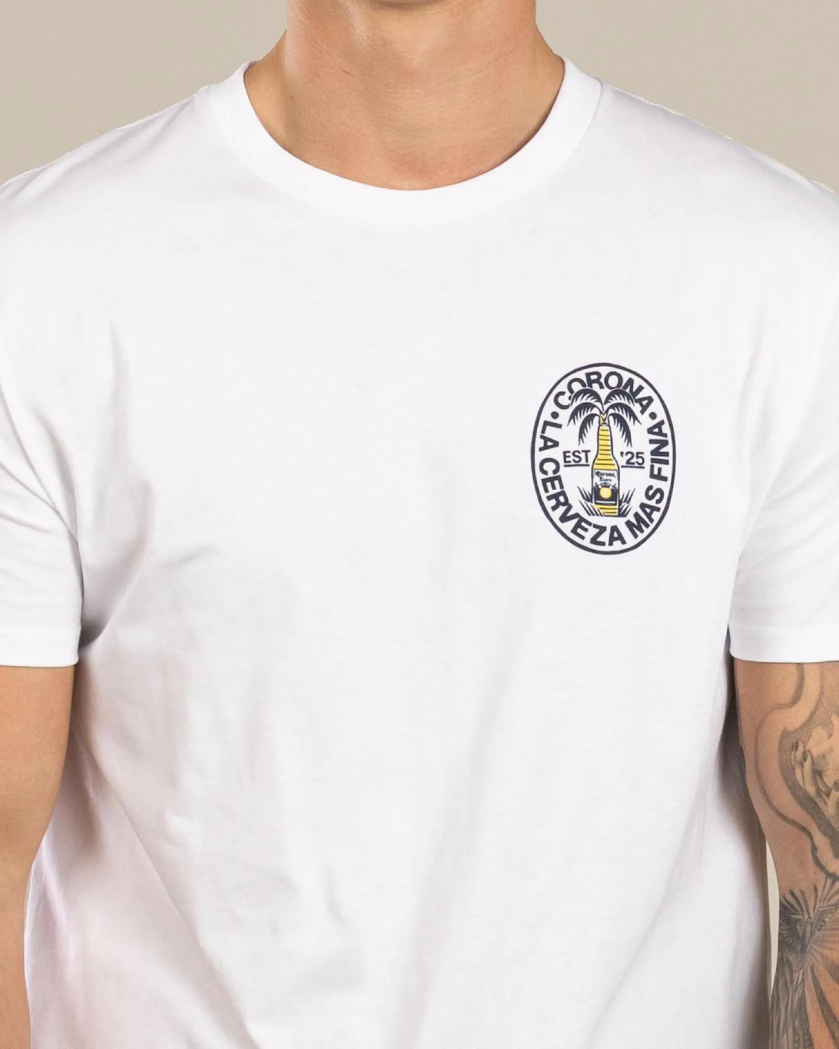 Corona Beach Flora T-Shirt White