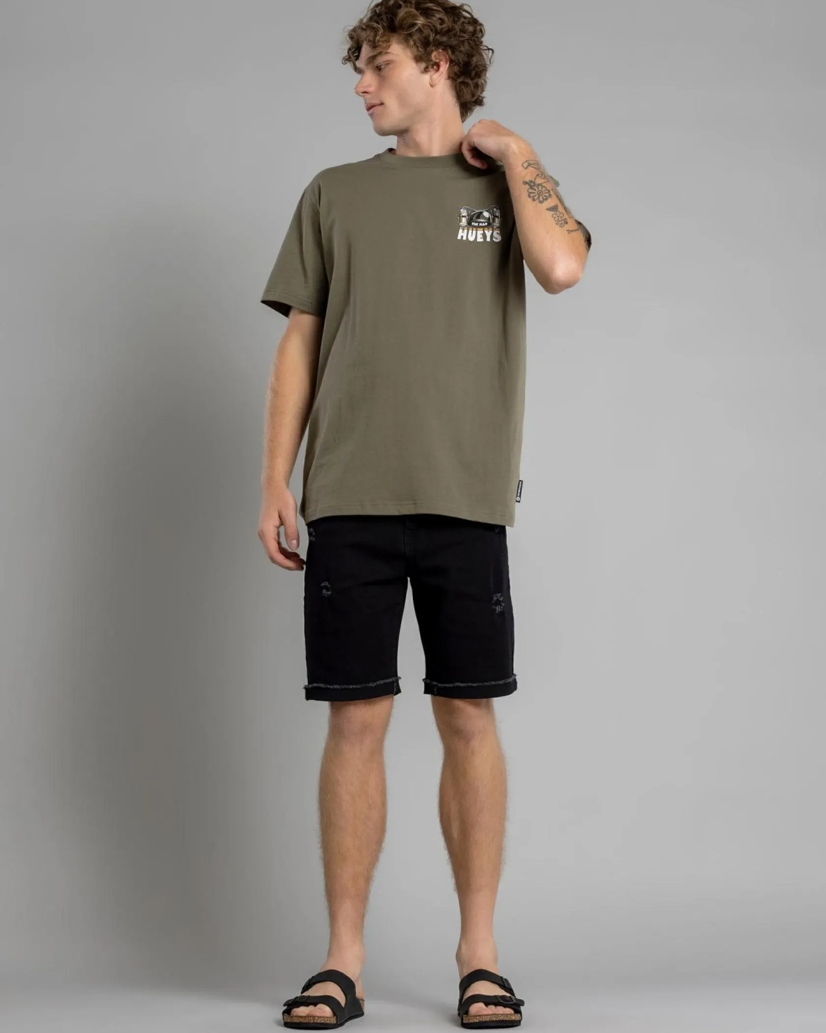 The Mad Hueys Beer To Beer T-Shirt Olive Clearance