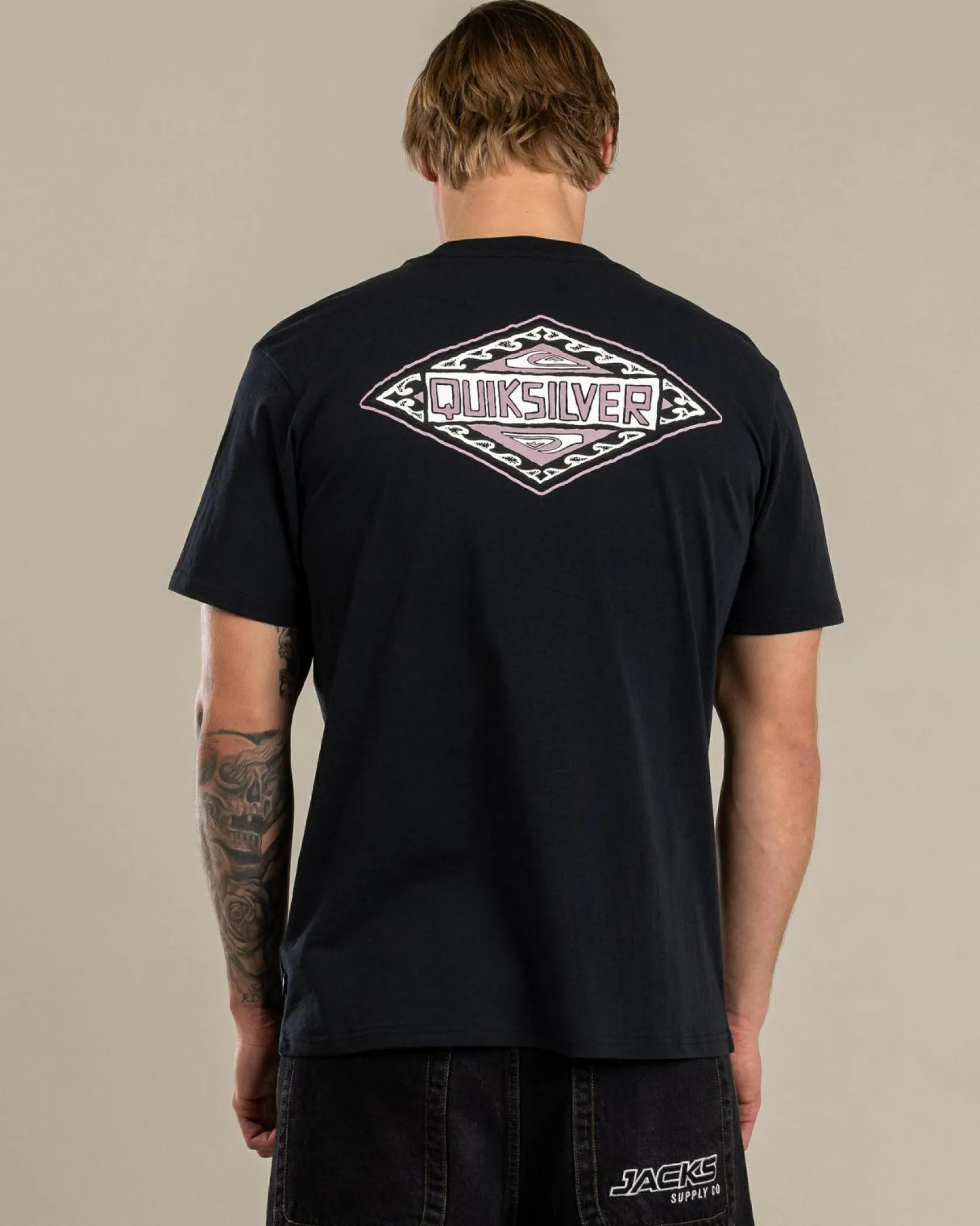 Quiksilver Beyond The Waves T-Shirt Black New