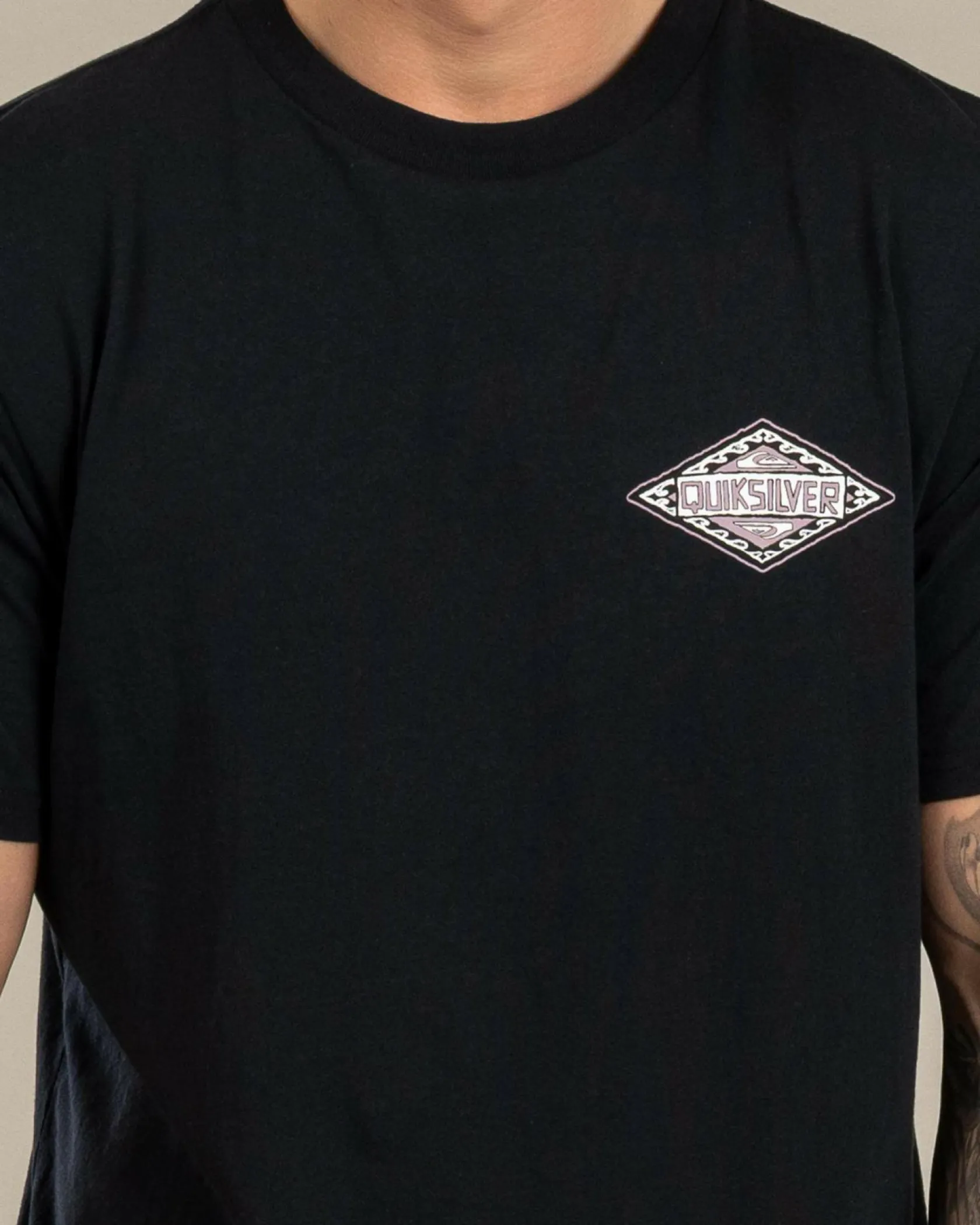 Quiksilver Beyond The Waves T-Shirt Black New