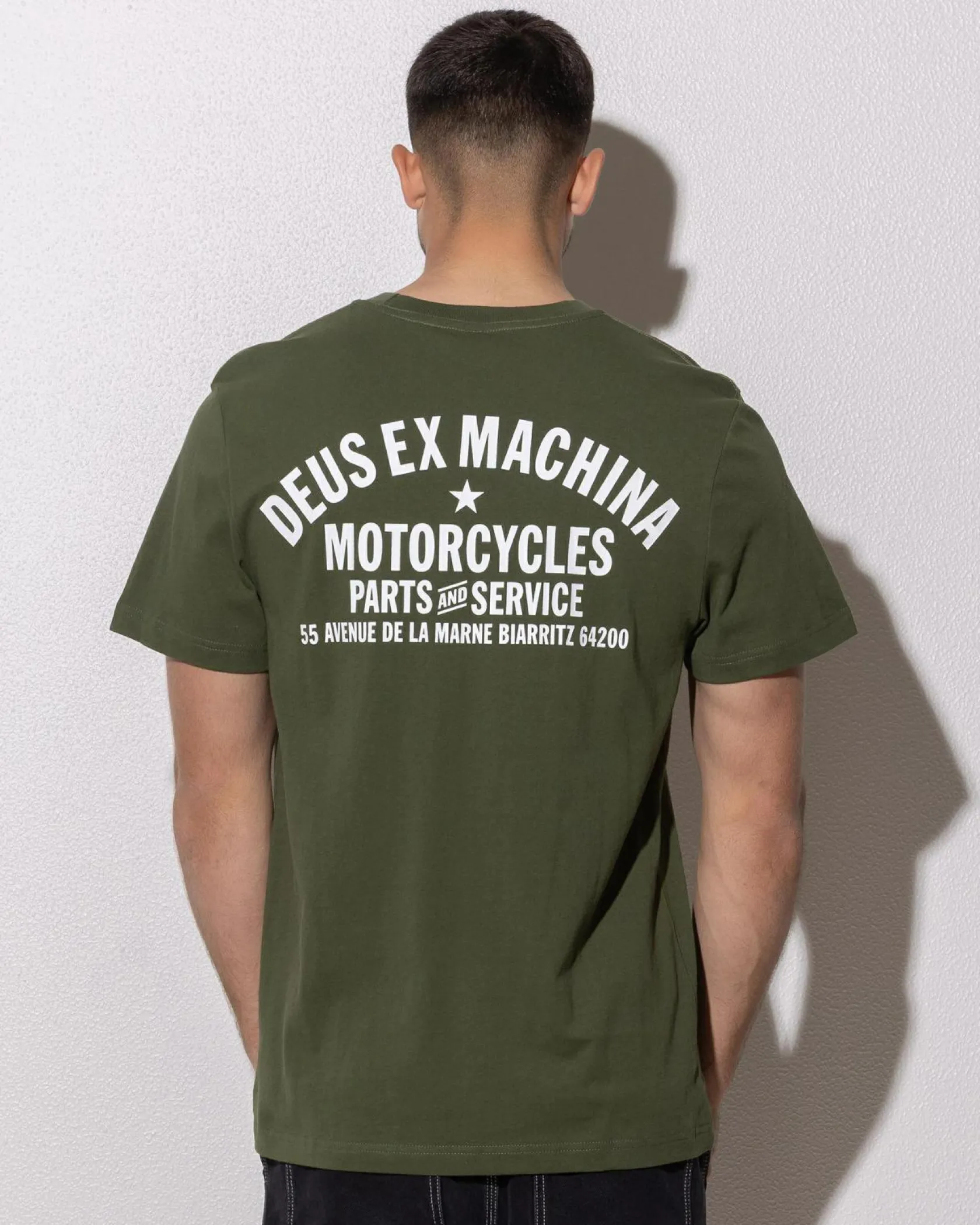 Deus Ex Machina Biarritz Address T-Shirt Cypress Green Clearance