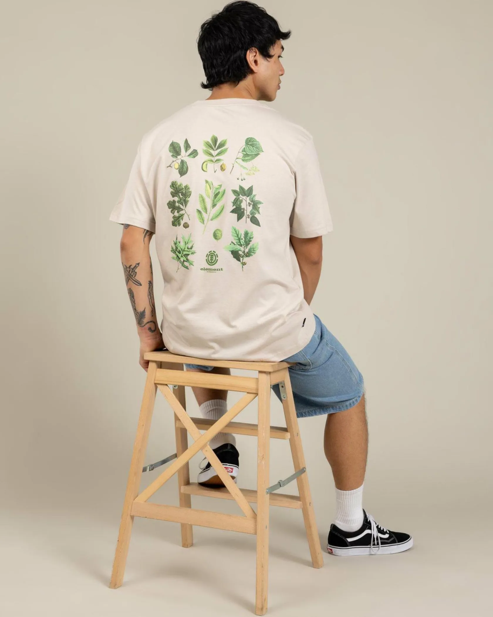 Element Bigfoot Trees T-Shirt Oat Milk Sale
