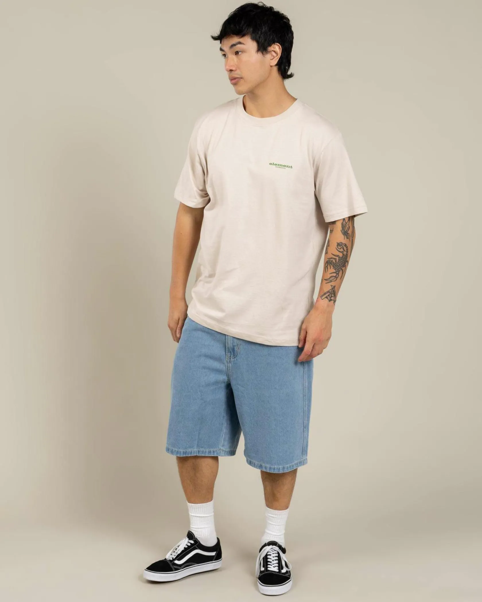 Element Bigfoot Trees T-Shirt Oat Milk Sale