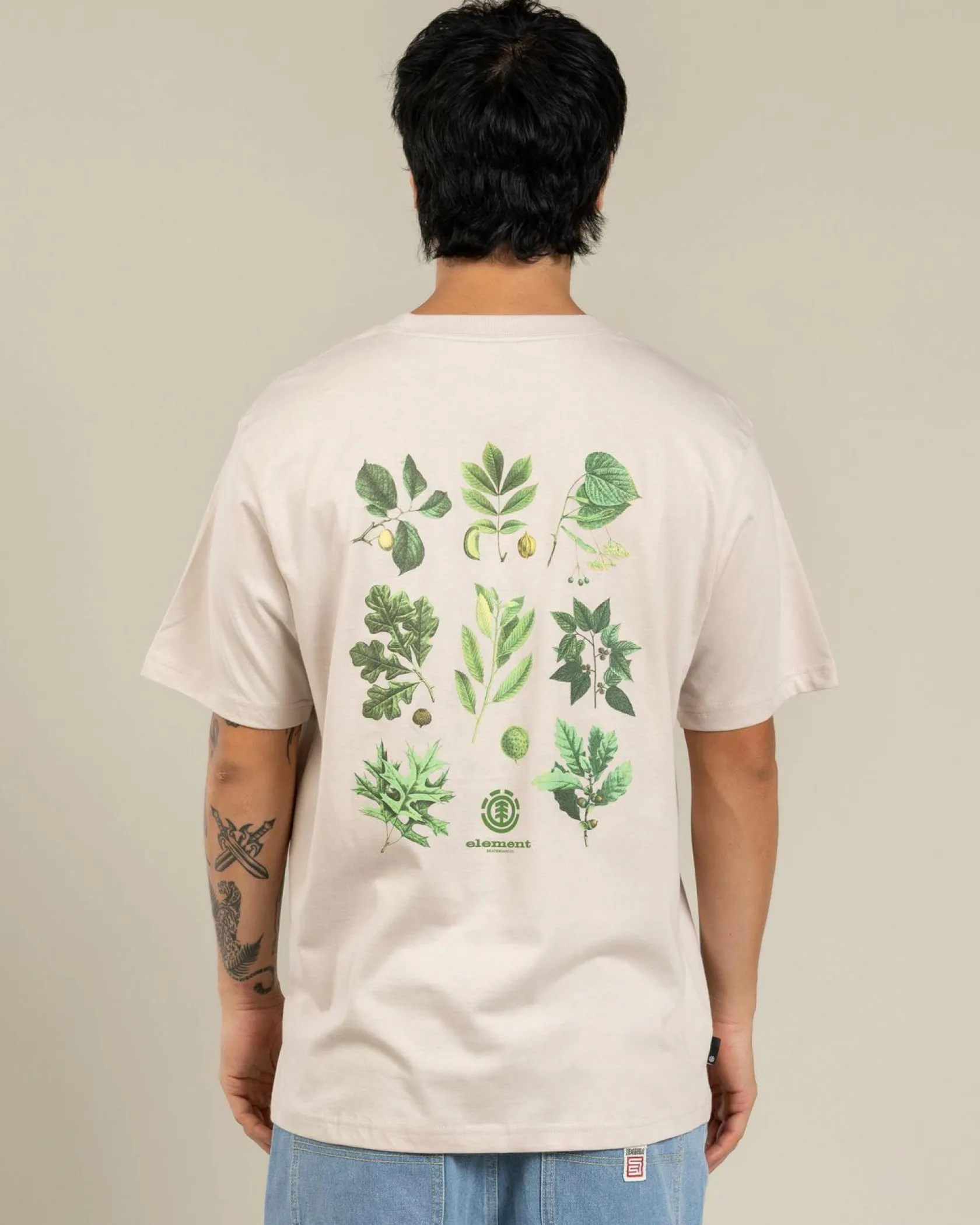 Element Bigfoot Trees T-Shirt Oat Milk Sale