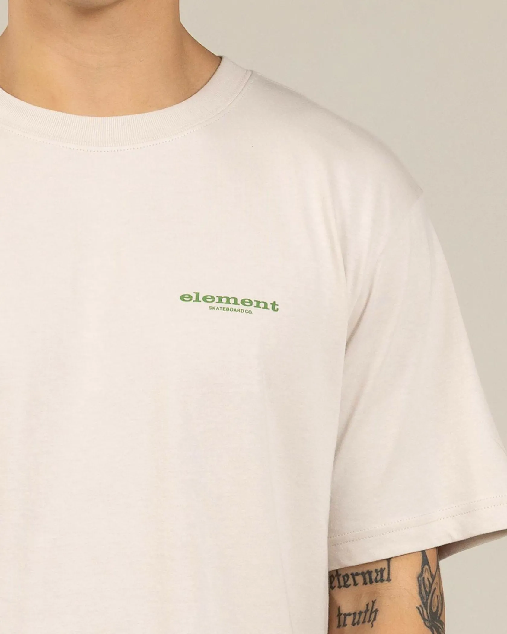 Element Bigfoot Trees T-Shirt Oat Milk Sale