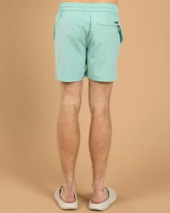 Skylark Bind Elastic Waist Shorts Mint Discount