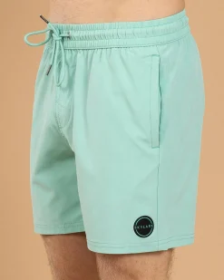 Skylark Bind Elastic Waist Shorts Mint Discount