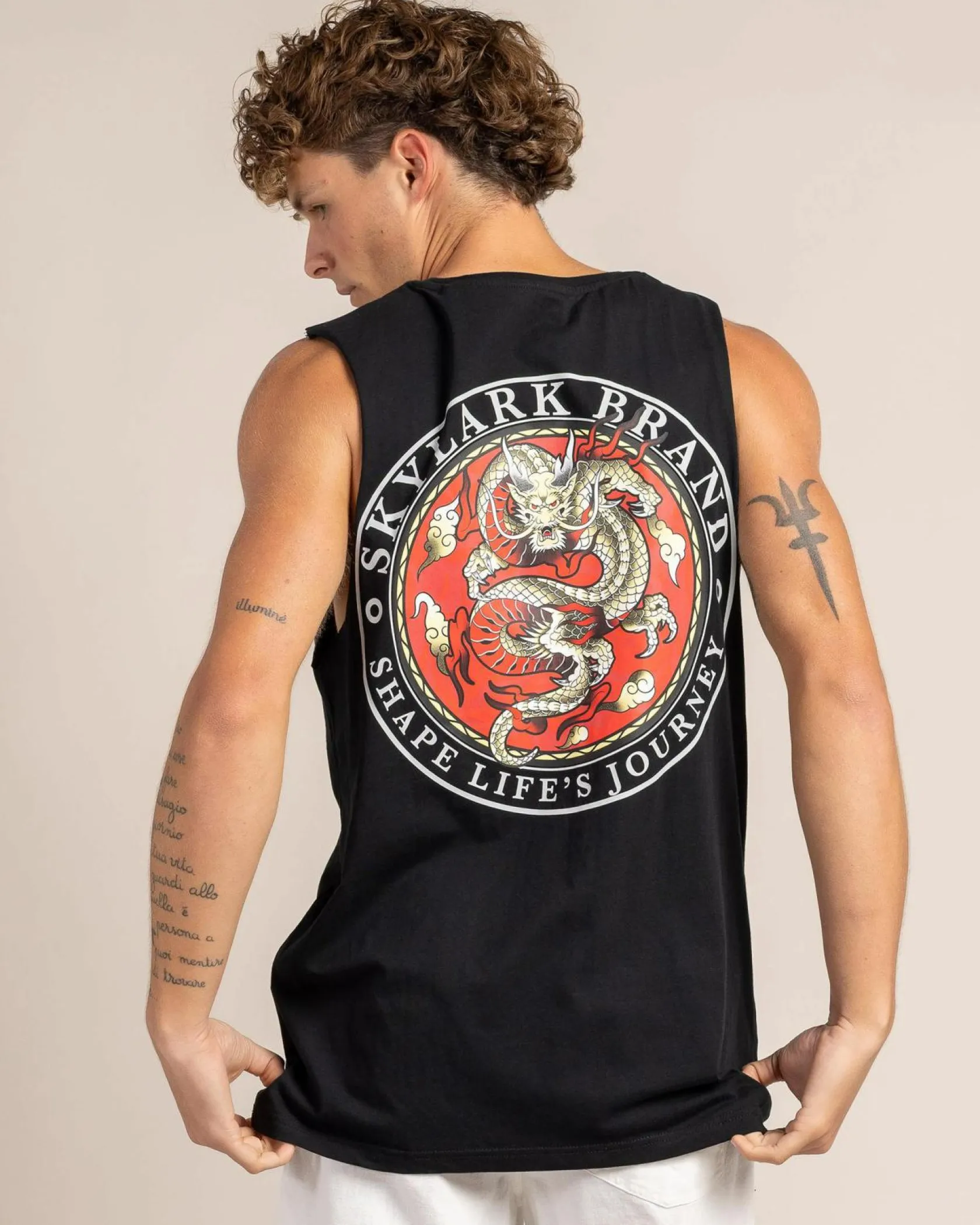 Skylark Blazeheart Muscle Tank Black Hot