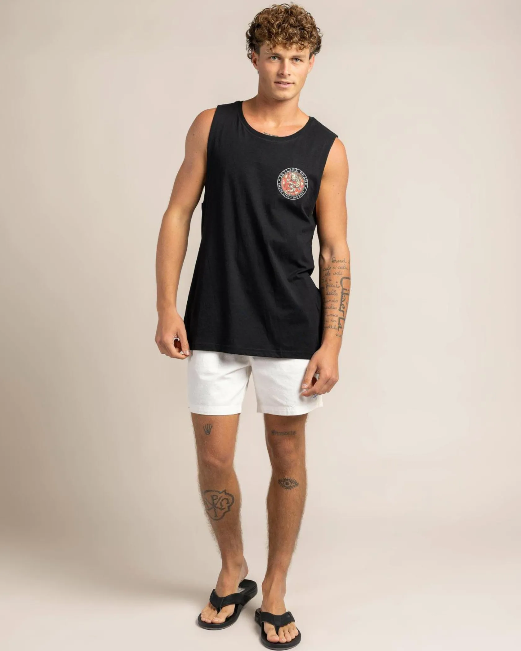 Skylark Blazeheart Muscle Tank Black Hot