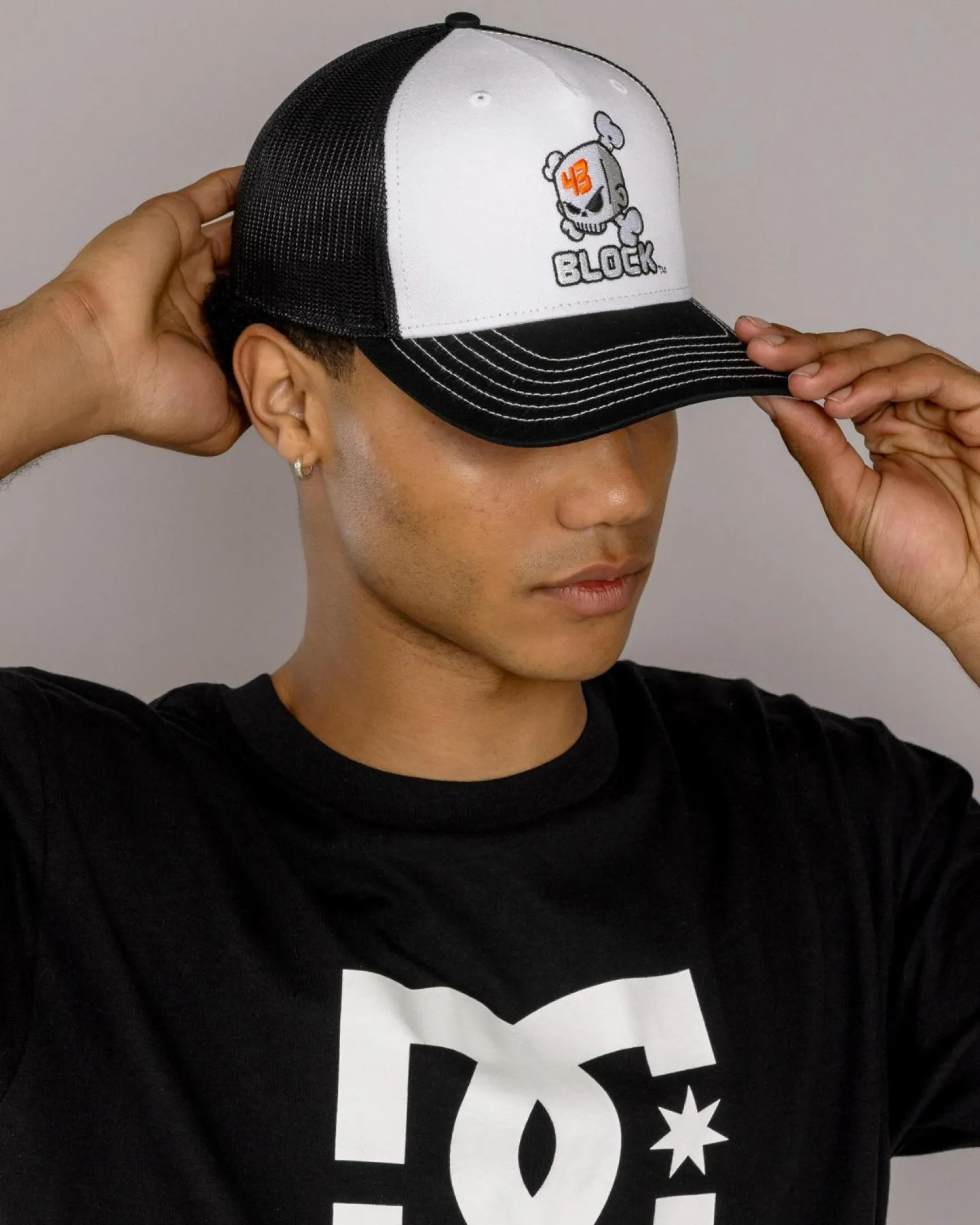 DC Shoes Block Trucker Cap White/black
