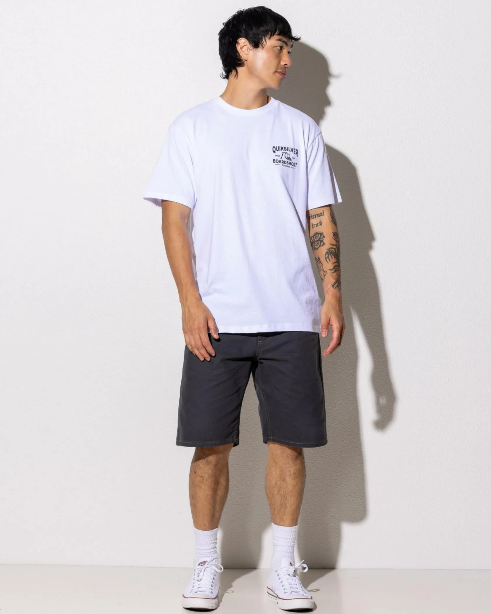Quiksilver Boardshort Arch T-Shirt White Discount