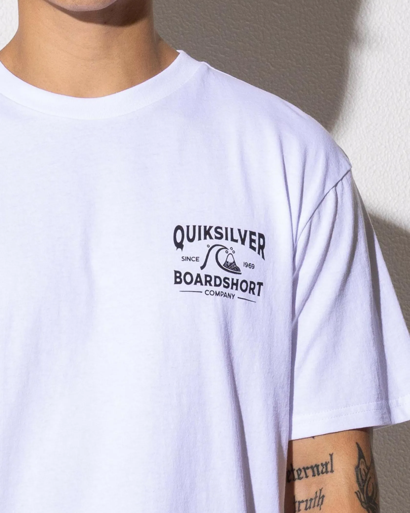Quiksilver Boardshort Arch T-Shirt White Discount