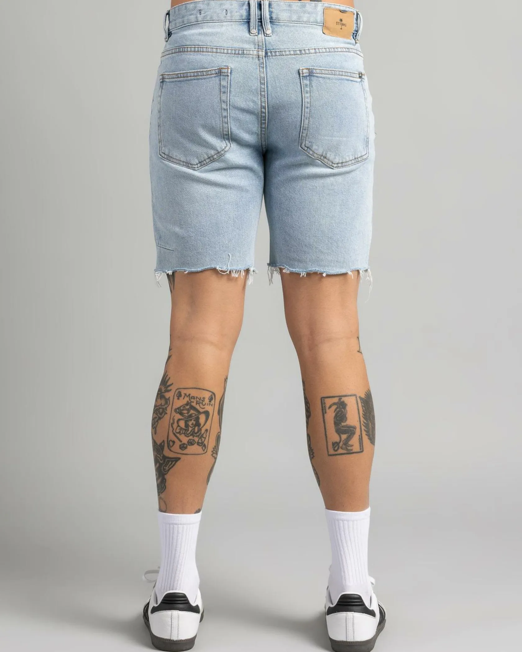 Thrills Bones Denim Shorts Dusk Online
