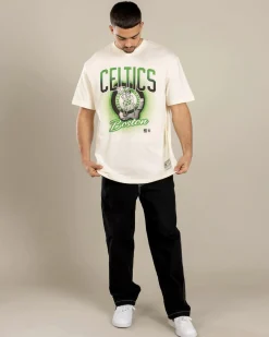 Mitchell & Ness Boston Celtics Frame T-Shirt Egret Online