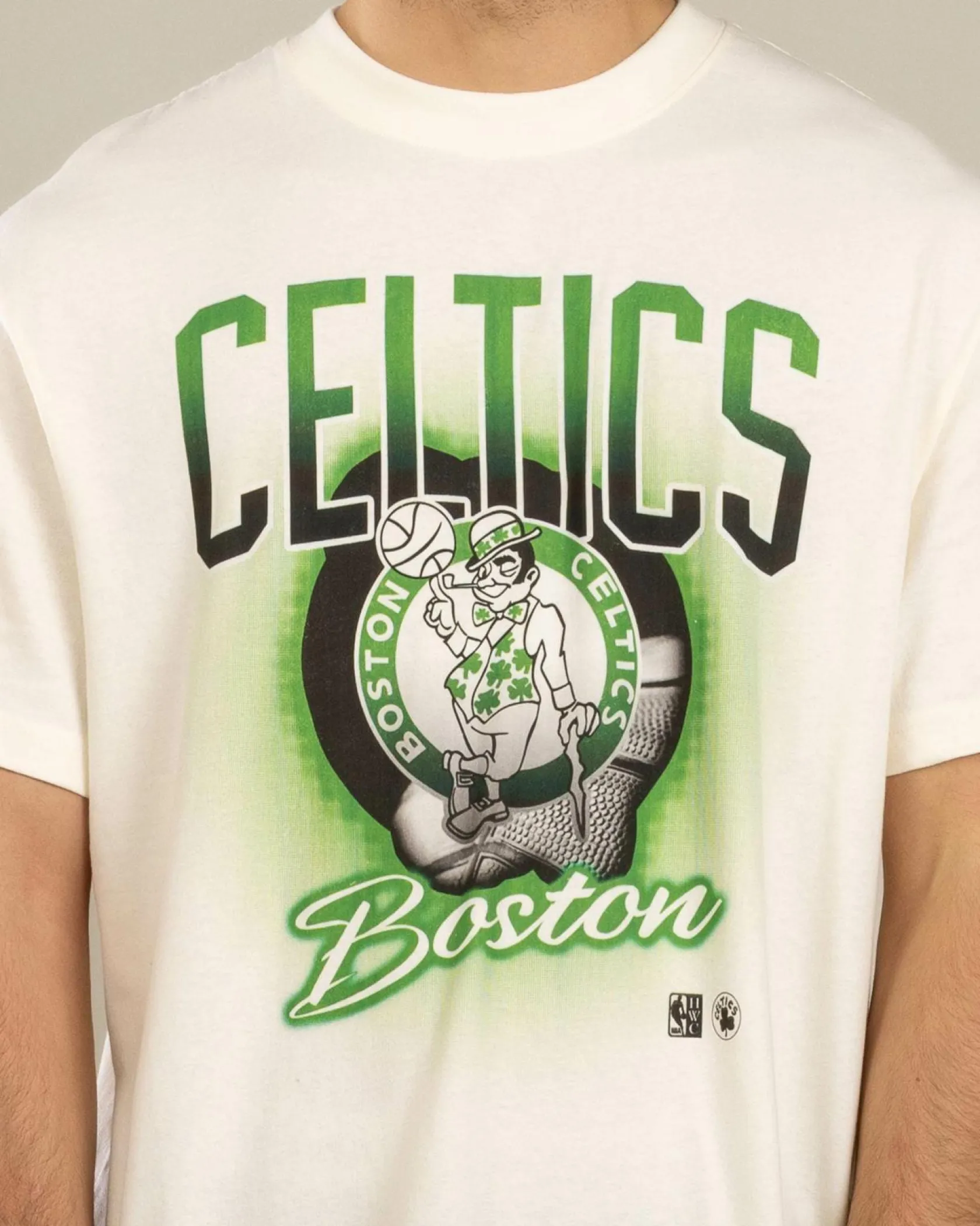 Mitchell & Ness Boston Celtics Frame T-Shirt Egret Online