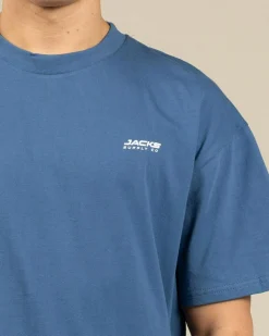 Jacks Boundless T-shirt Slate Blue New