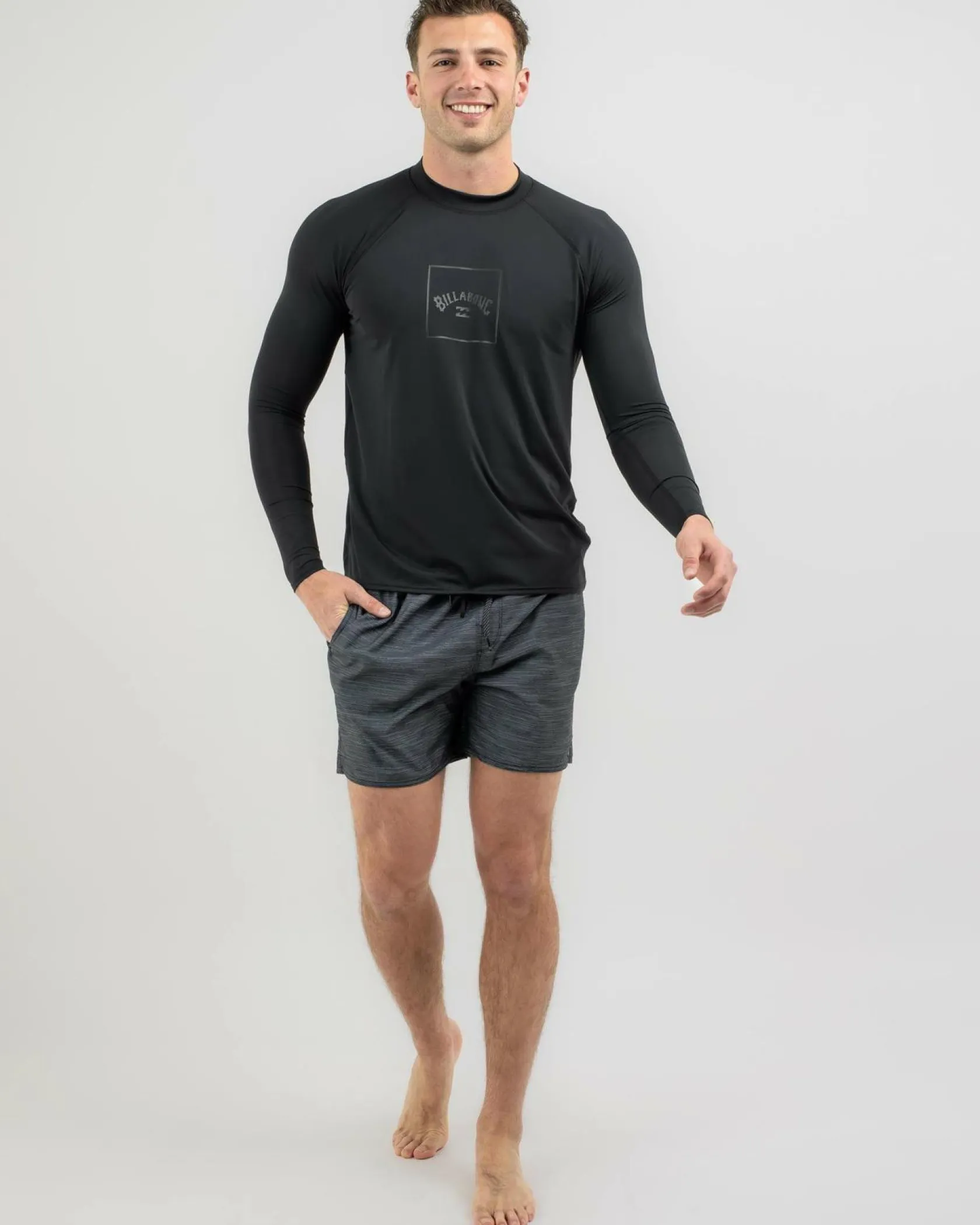 Billabong Boxed Arch Long Sleeve Wetshirt Stealth Outlet