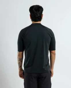 Billabong Boxed Arch Short Sleeve Rash Vest Stealth Hot
