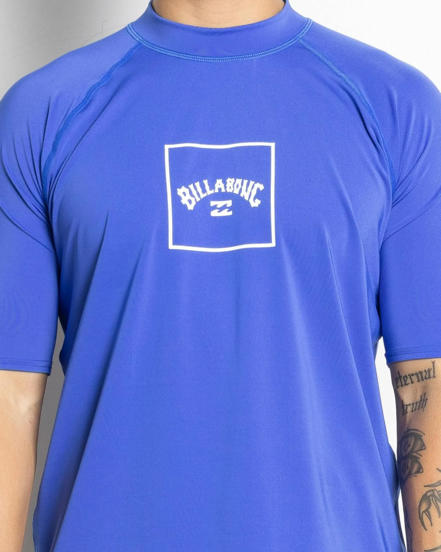 Billabong Boxed Arch Short Sleeve Rash Vest Cobalt Discount