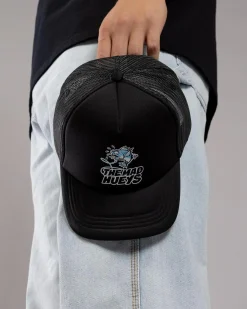 The Mad Hueys Boys' Great Bite Shark Trucker Cap Black Best