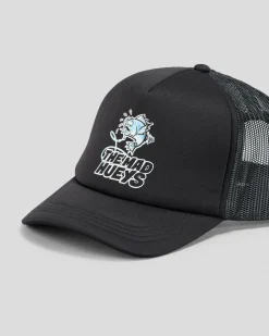The Mad Hueys Boys' Great Bite Shark Trucker Cap Black Best