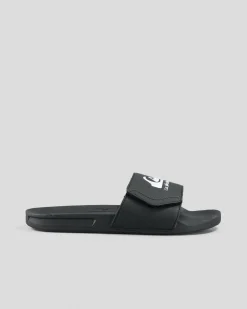 Quiksilver Boys' Sunset Adjust Slides Black