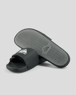 Quiksilver Boys' Sunset Adjust Slides Black