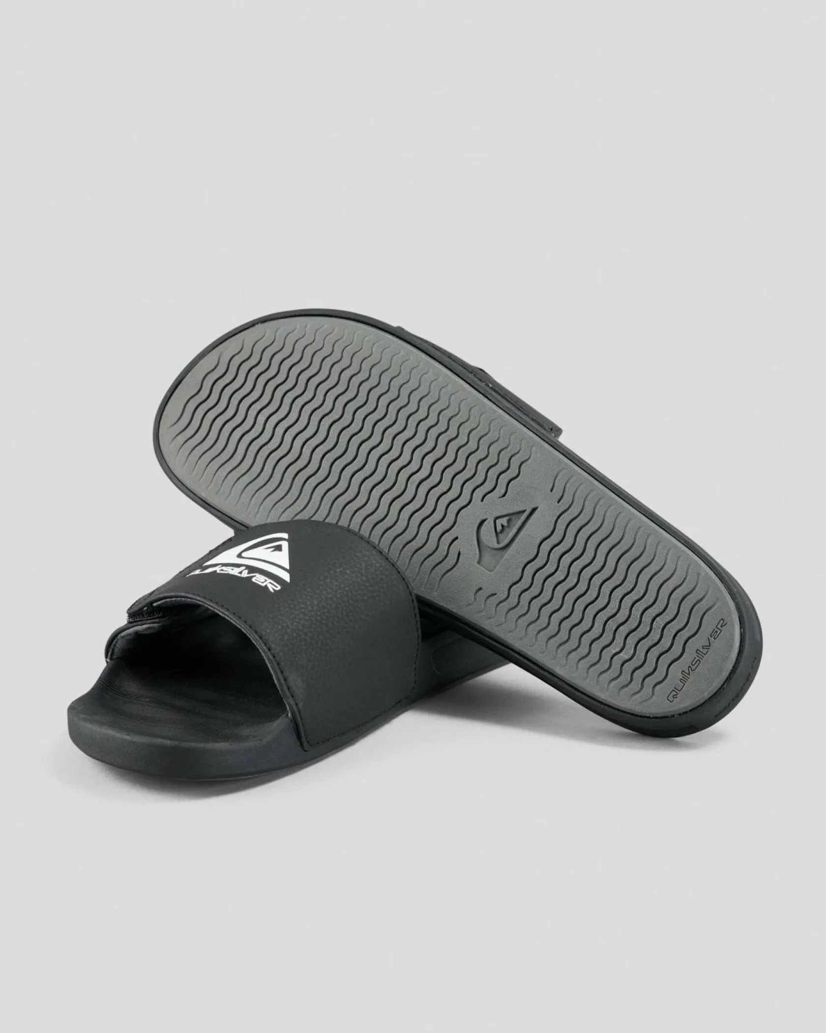 Quiksilver Boys' Sunset Adjust Slides Black
