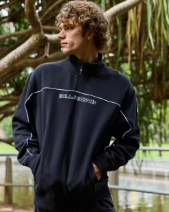 Billabong Bracket 1/4 Zip Sweatshirt Black Hot