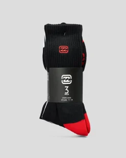 Billabong Bracket Wave Socks 3 Pack Multi Sale