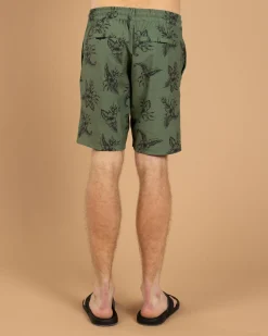 Jacks Bramble Elastic Waist Shorts Dark Olive Hot